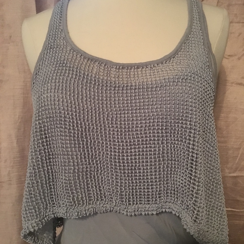 Mesh Layered Racerback Top - Picture 3 of 5